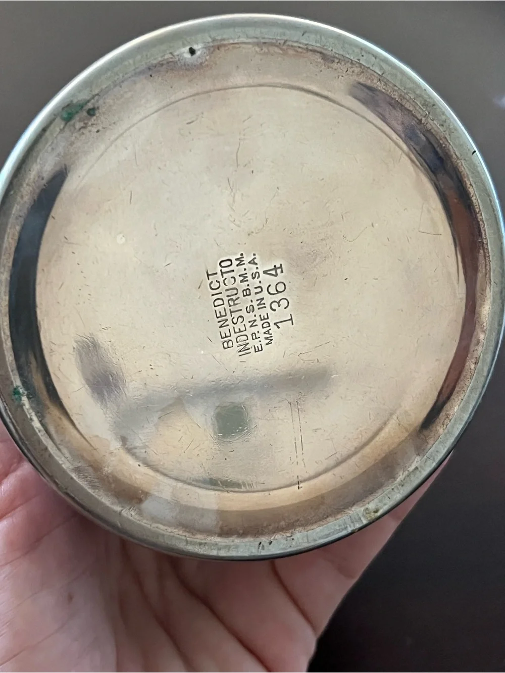 Antique-Style sterling silver Sugar Canister - Gray Benedict indestucto 1364